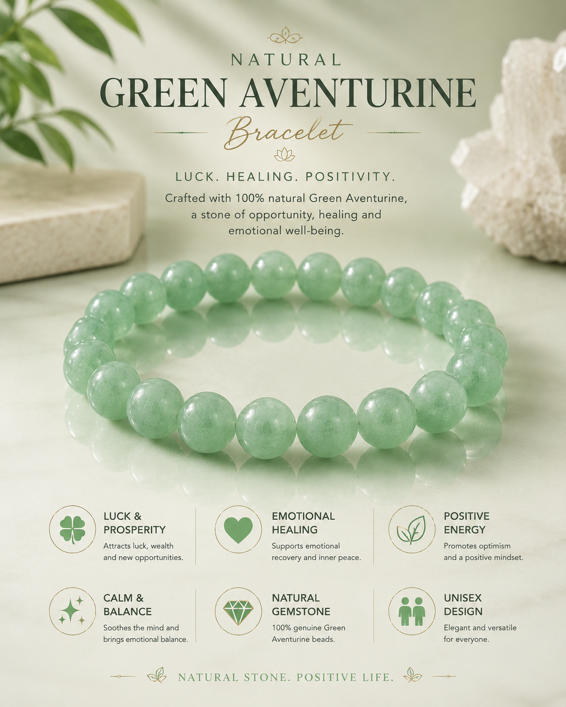Green Aventurine Jade Bracelet